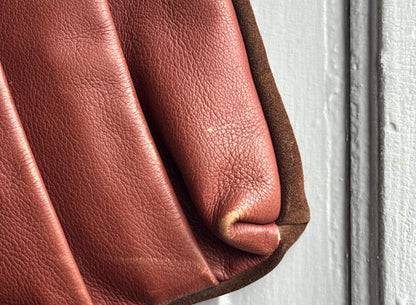 Brown Suede Pleated Crossbody Bag — additional view 14