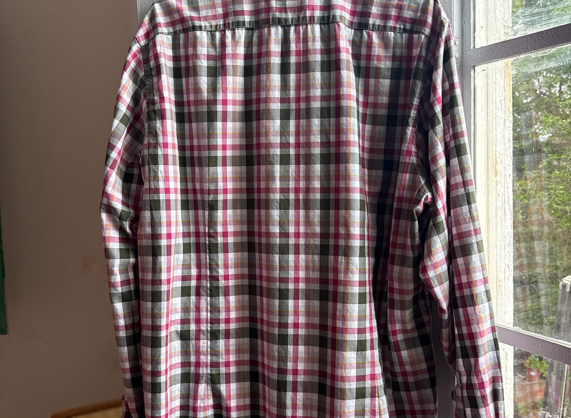 Hugo Boss Plaid Cotton Button-Up Shirt — additional view 10