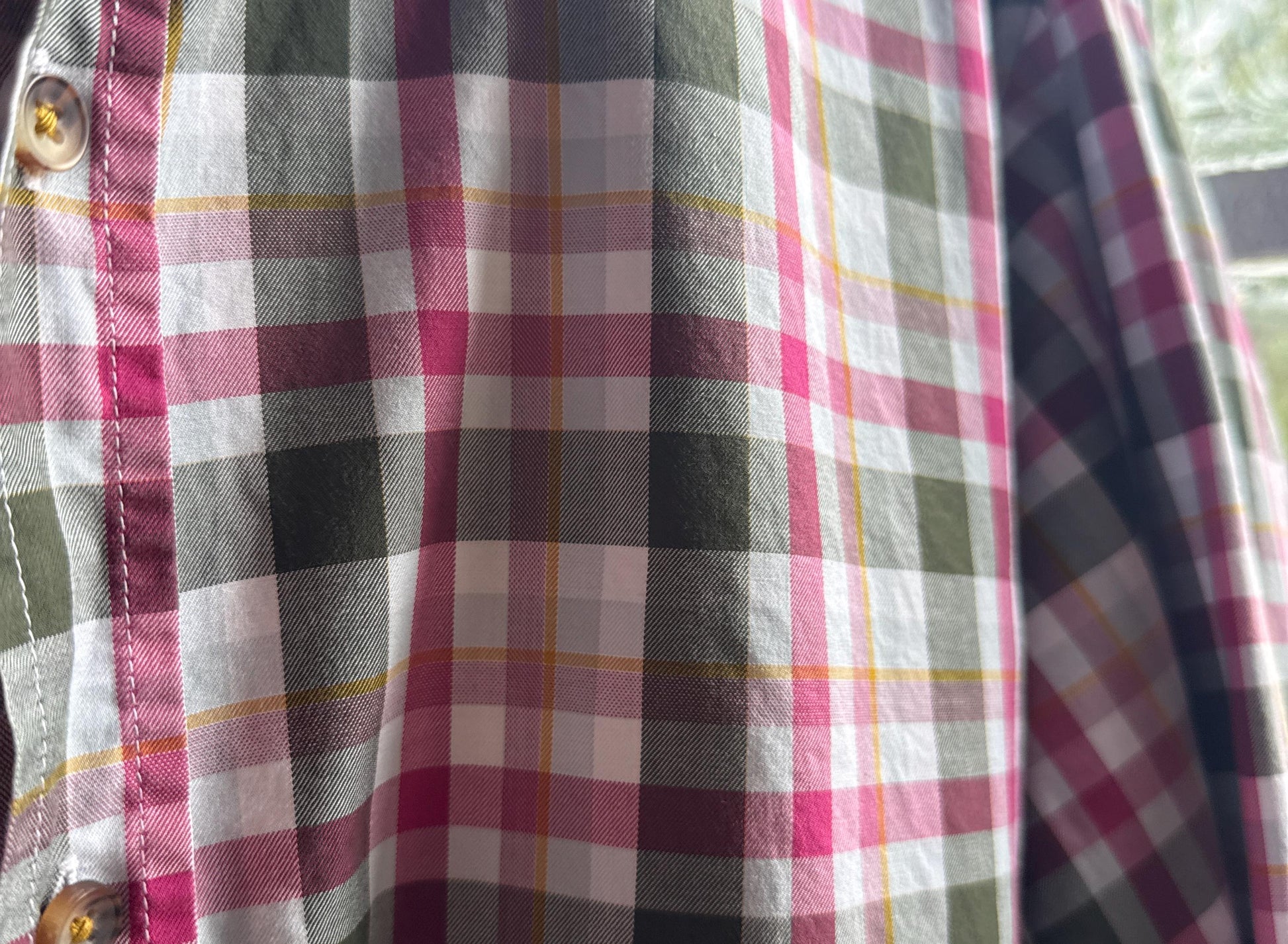 Hugo Boss Plaid Cotton Button-Up Shirt — additional view 9