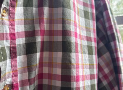 Hugo Boss Plaid Cotton Button-Up Shirt — additional view 9