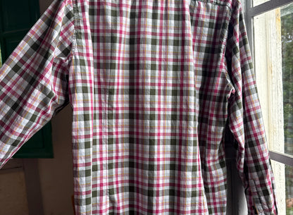 Hugo Boss Plaid Cotton Button-Up Shirt — additional view 12