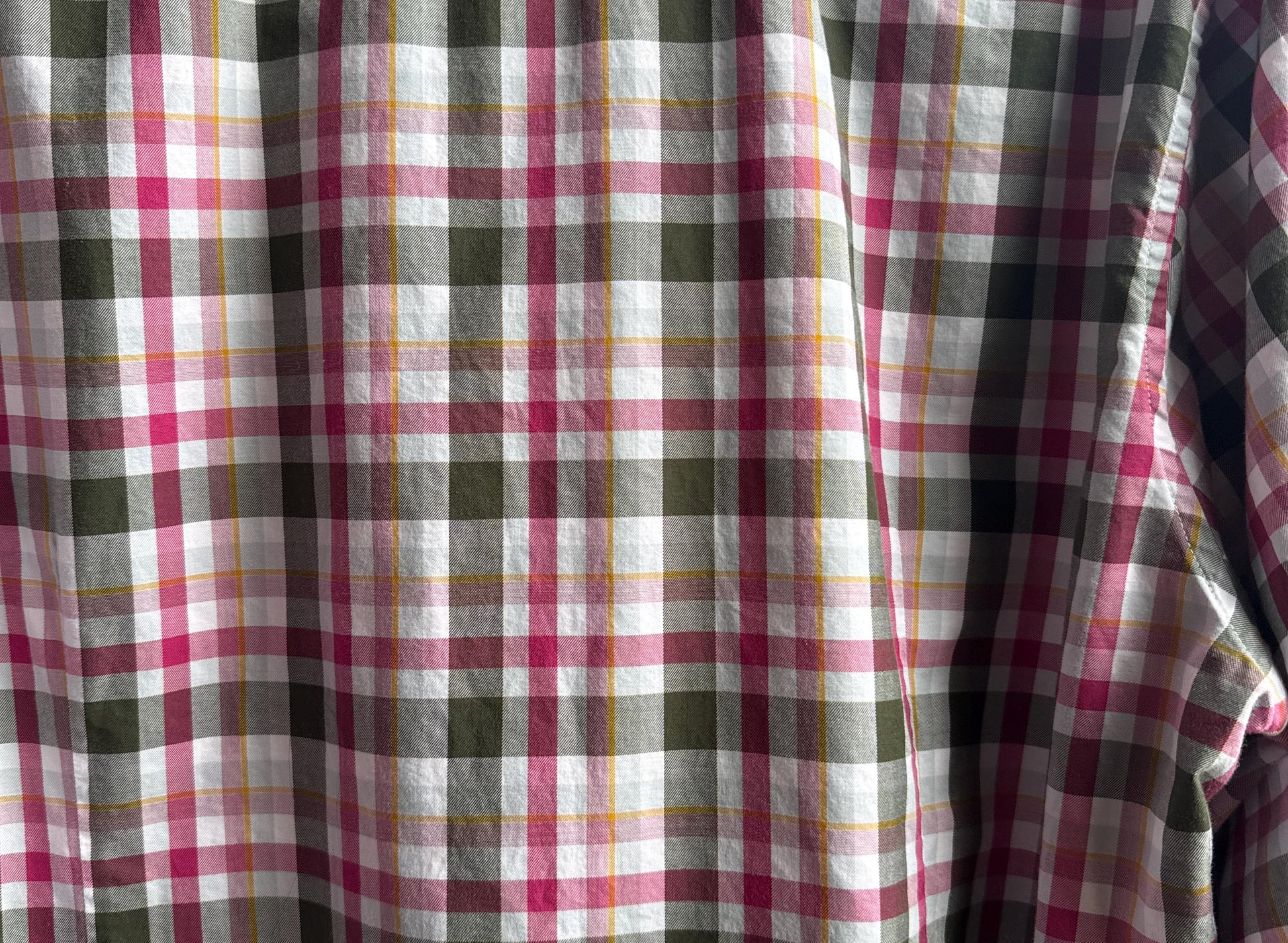 Hugo Boss Plaid Cotton Button-Up Shirt — additional view 13