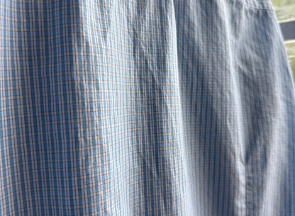Hugo Boss light blue striped cotton shirt, Men formal office wear, size XL