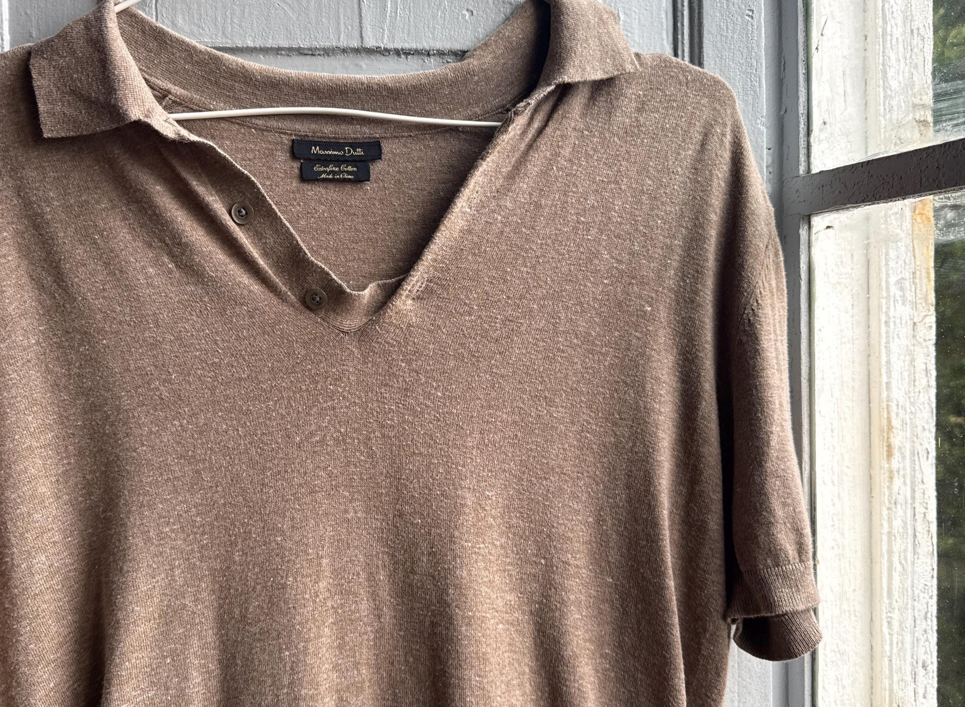 Extra Fine Cotton Tan Polo Shirt — additional view 6