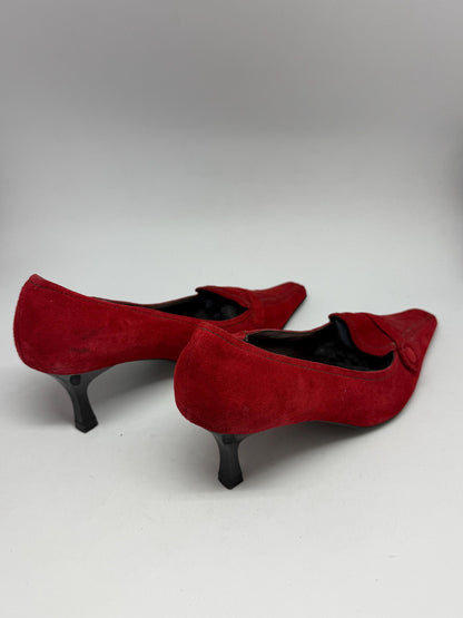 Red Cortefiel Leather Shoes, Made in Spain — additional view 9