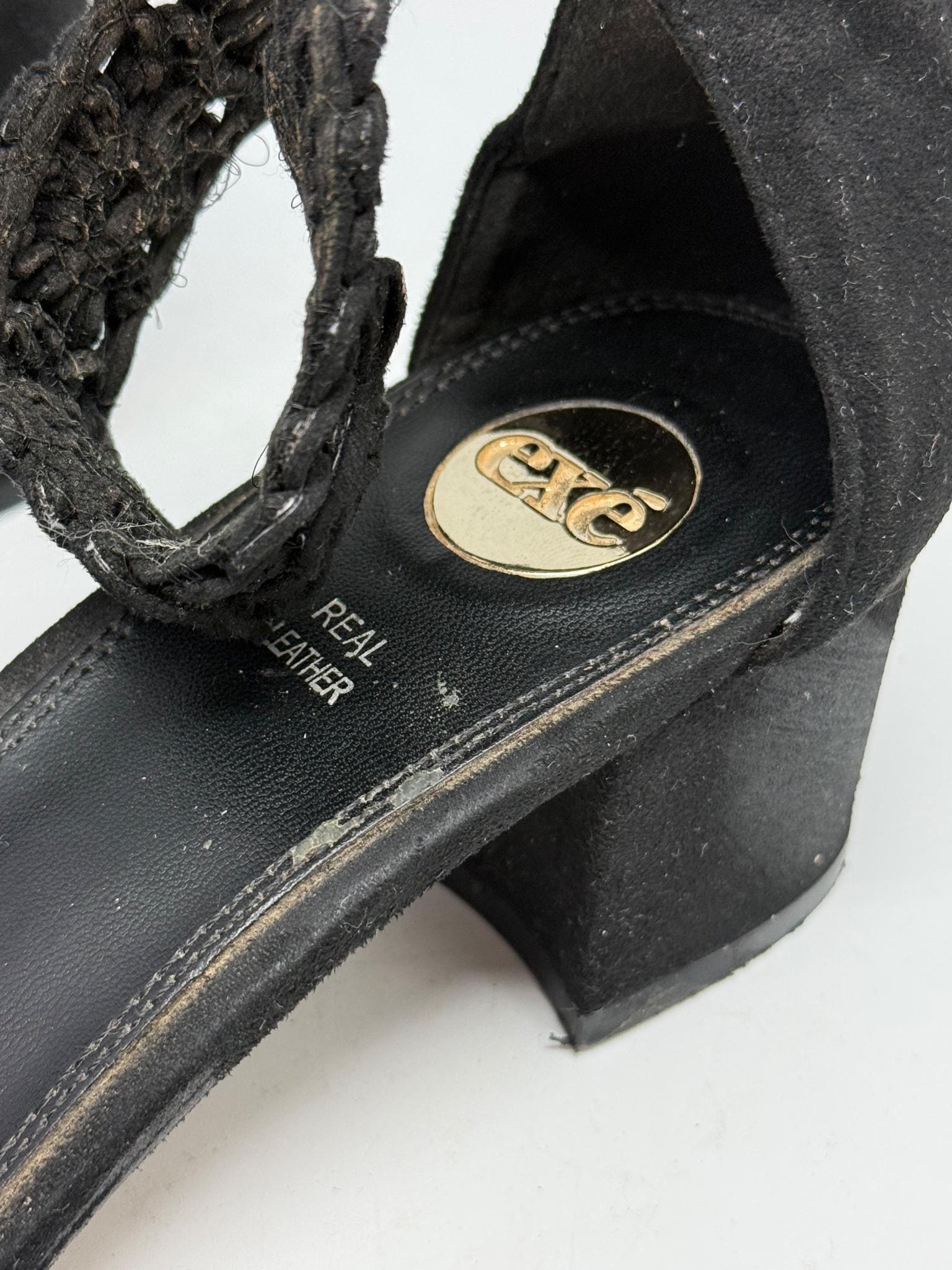 Black Heels With Floral Crochet Detail — additional view 12