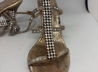Belen Doñate Handmade Gold Leather Heels — additional view 5