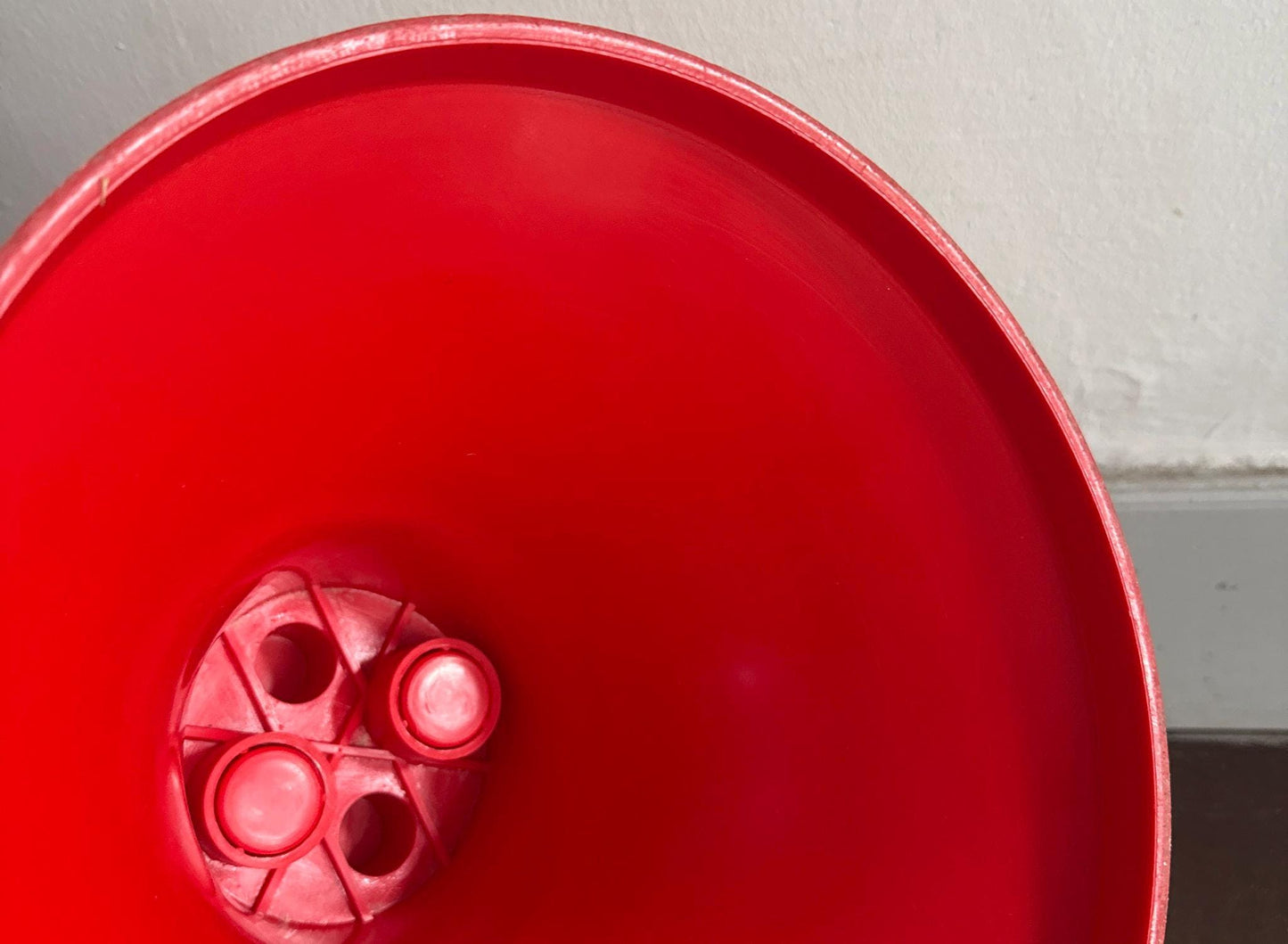 Contemporary Red Plastic Storage Stool — additional view 5