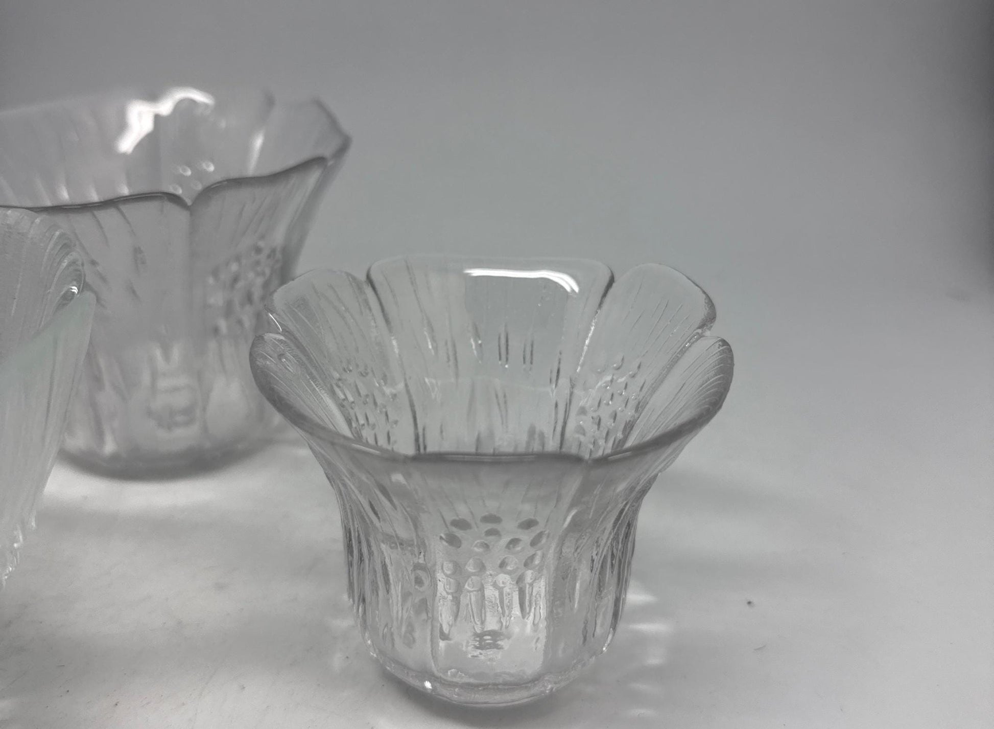 Vintage Floral Glass Candle Holder Set — additional view 5