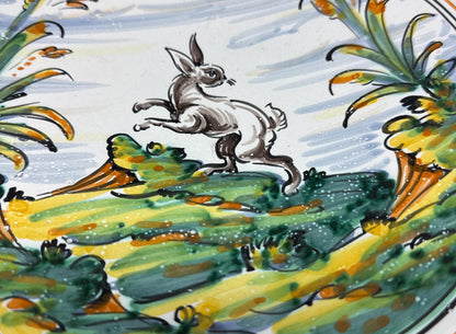 Vintage Handpainted Rabbit Ceramic Plate — additional view 6