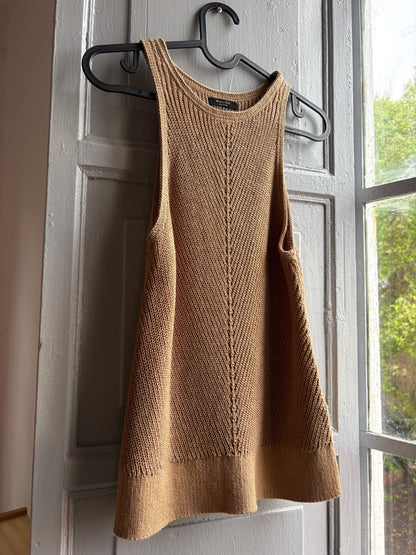 Beige Linen Blend Knit Camisole — additional view 5