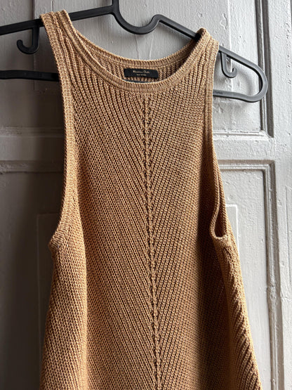 Beige Linen Blend Knit Camisole — additional view 8