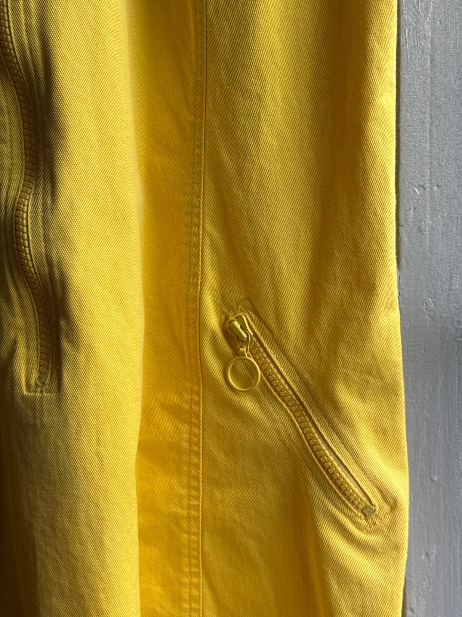 Vintage 70s Yellow A-Line Dress — additional view 7