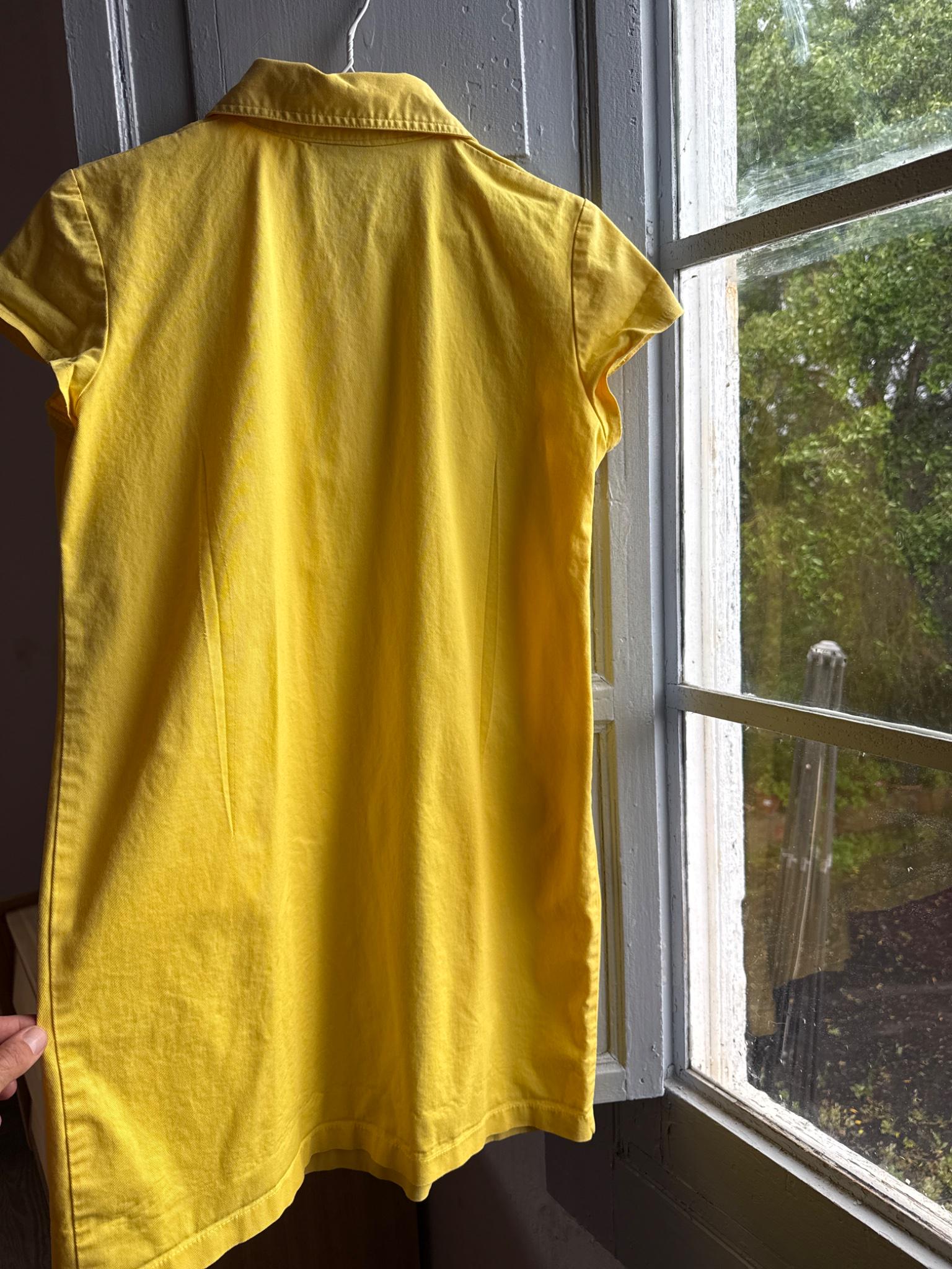 Vintage 70s Yellow A-Line Dress — additional view 11