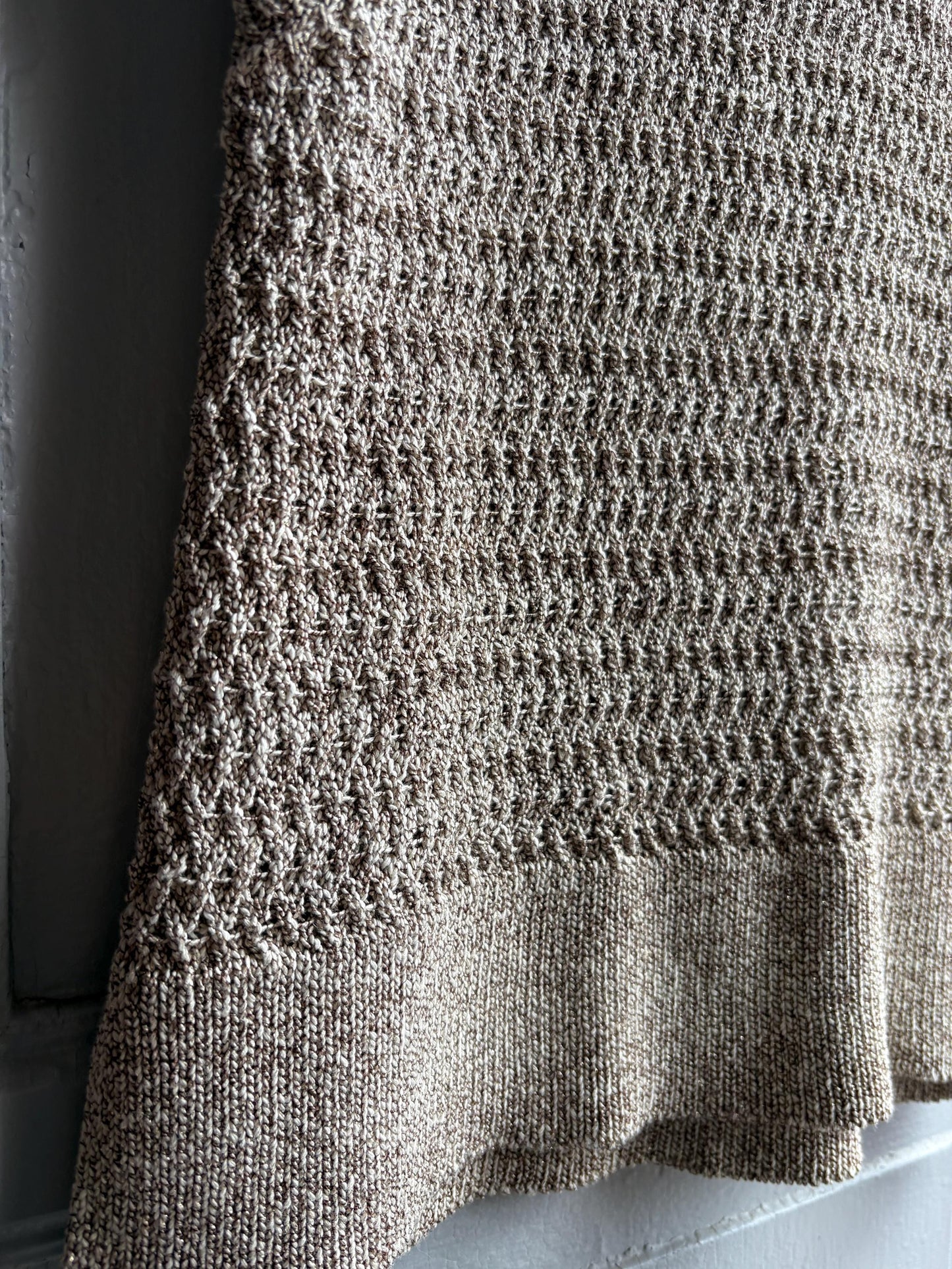 Light Grey Glitter Knit Camisole — detail