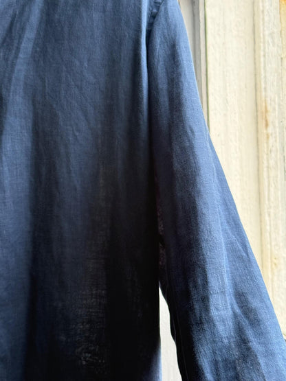 Vintage Hugo Boss Blue Linen Shirt — additional view 12