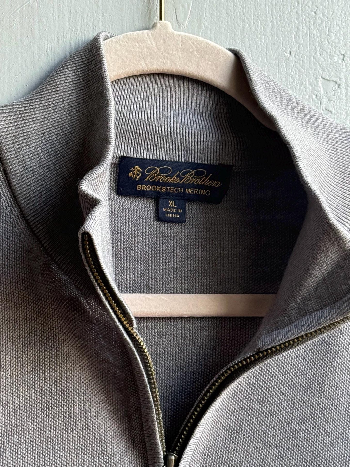Grey Merino Wool Jumper For Men — additional view 5