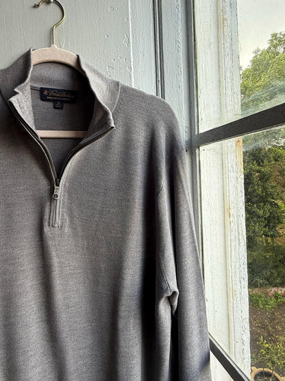 Grey Merino Wool Jumper For Men — additional view 9