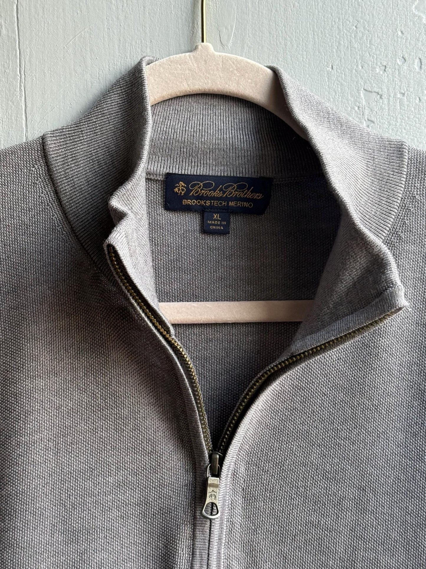 Grey Merino Wool Jumper For Men — additional view 10