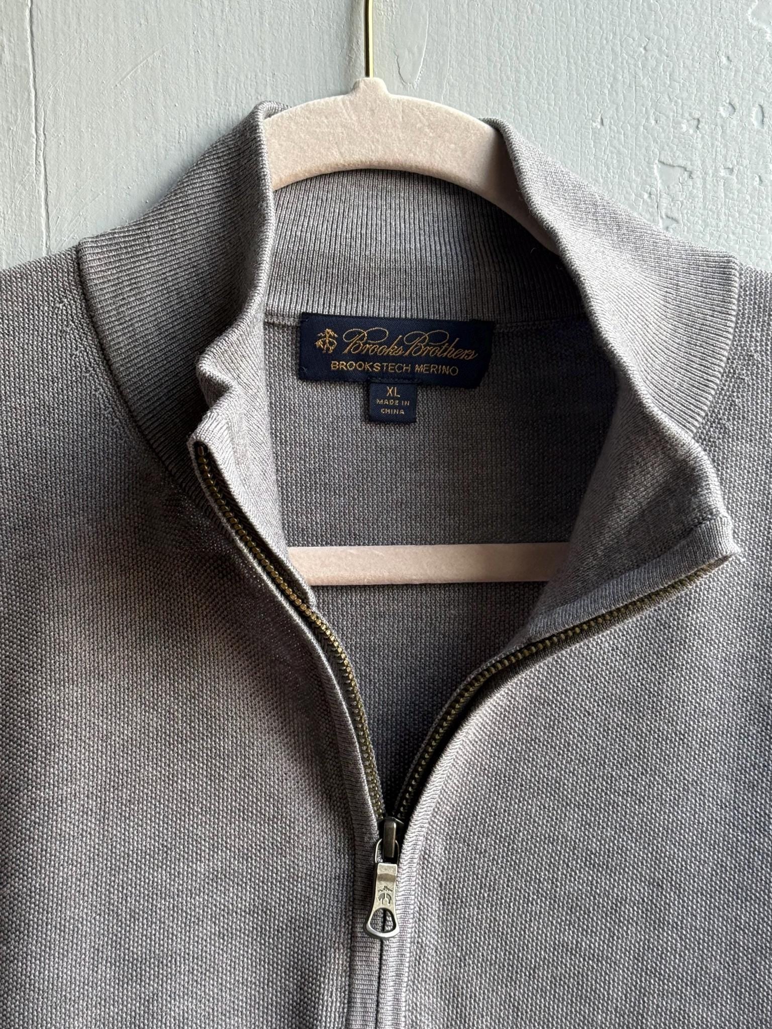 Grey Merino Wool Jumper For Men — additional view 10