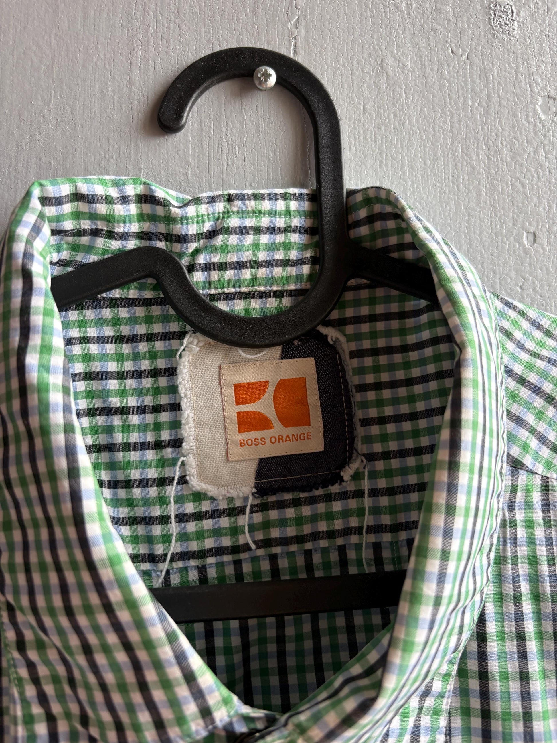 Green Check Cotton Summer Shirt for Men — additional view 8