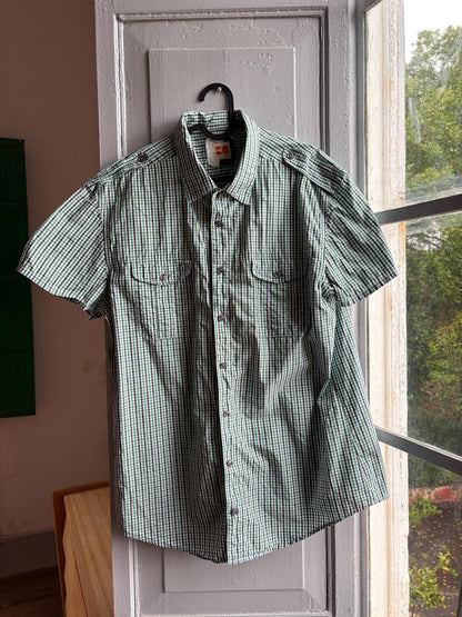 Green Check Cotton Summer Shirt for Men — additional view 11