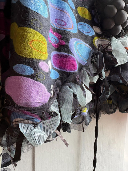 Retro 70s Multicolor Vest by Savage Culture — back view