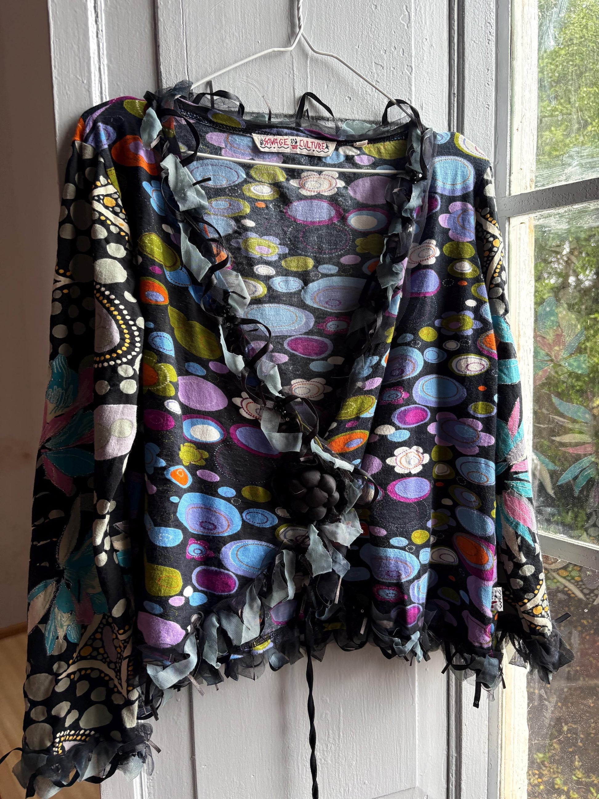 Retro 70s Multicolor Vest by Savage Culture — additional view 8