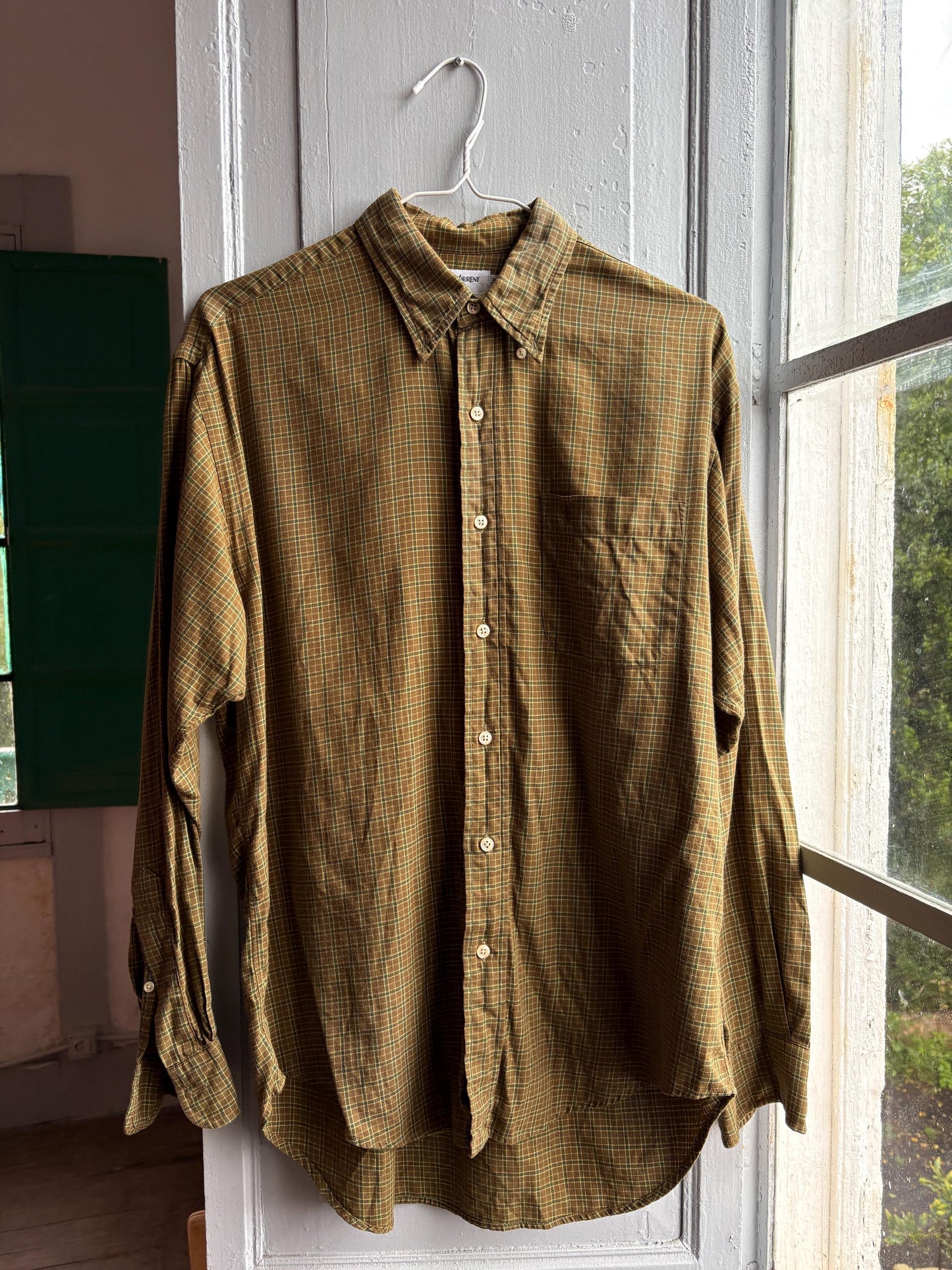 Yves Saint Laurent Vintage Plaid Shirt — additional view 10