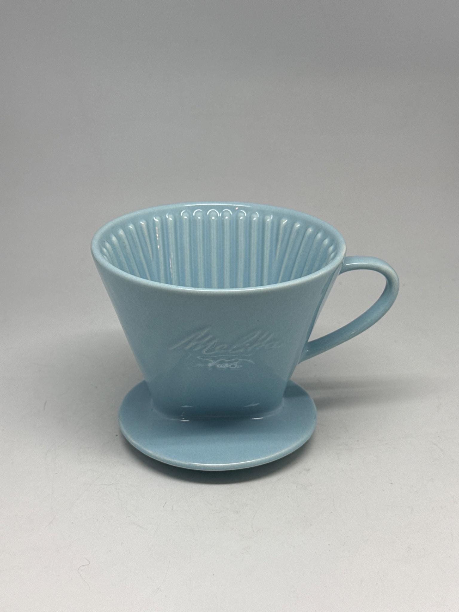 Vintage Blue Porcelain Melitta 102 Coffee Dripper