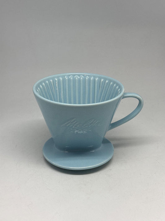 Vintage Blue Porcelain Melitta 102 Coffee Dripper