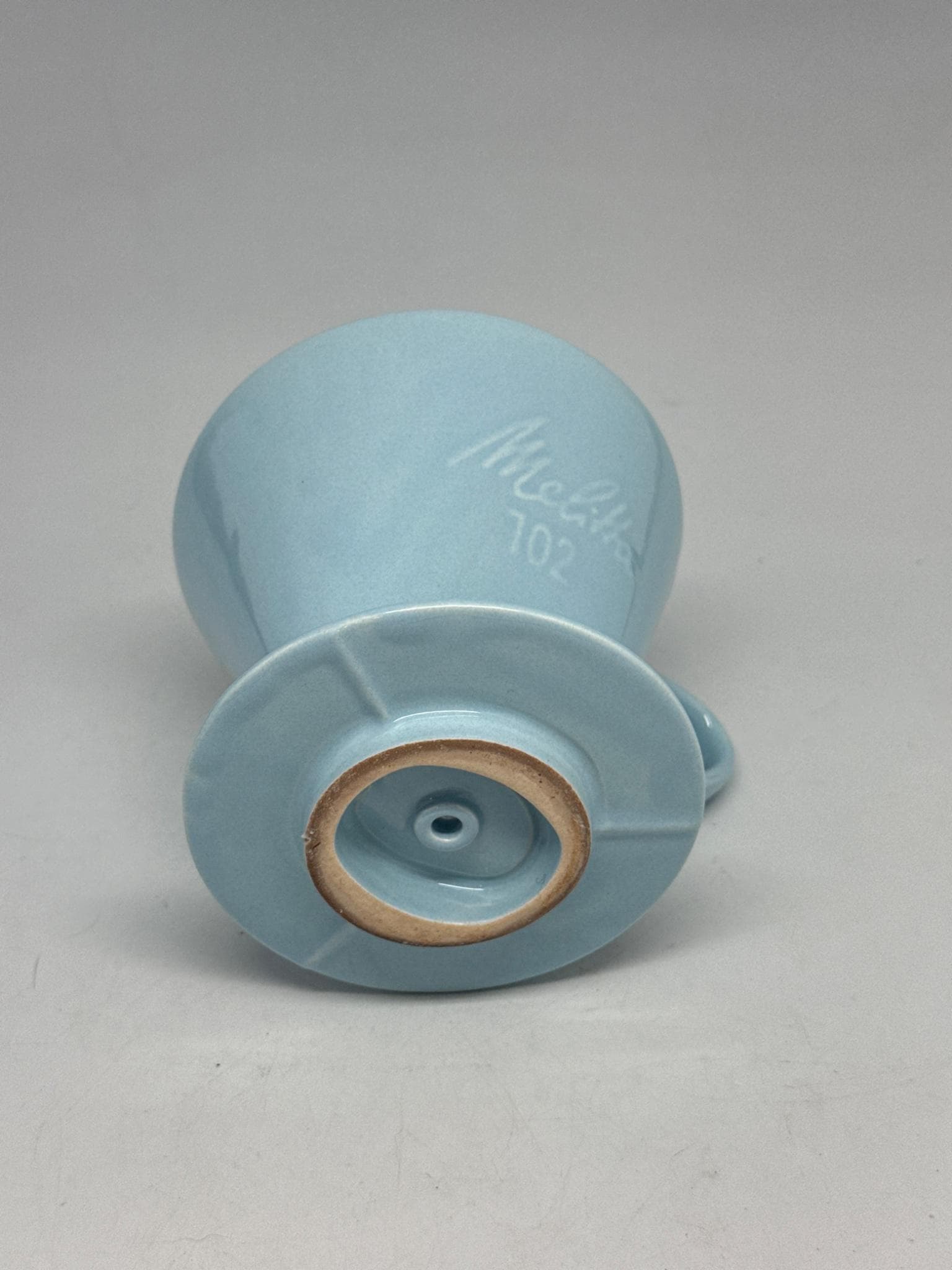 Vintage Blue Porcelain Melitta 102 Coffee Dripper — additional view 10