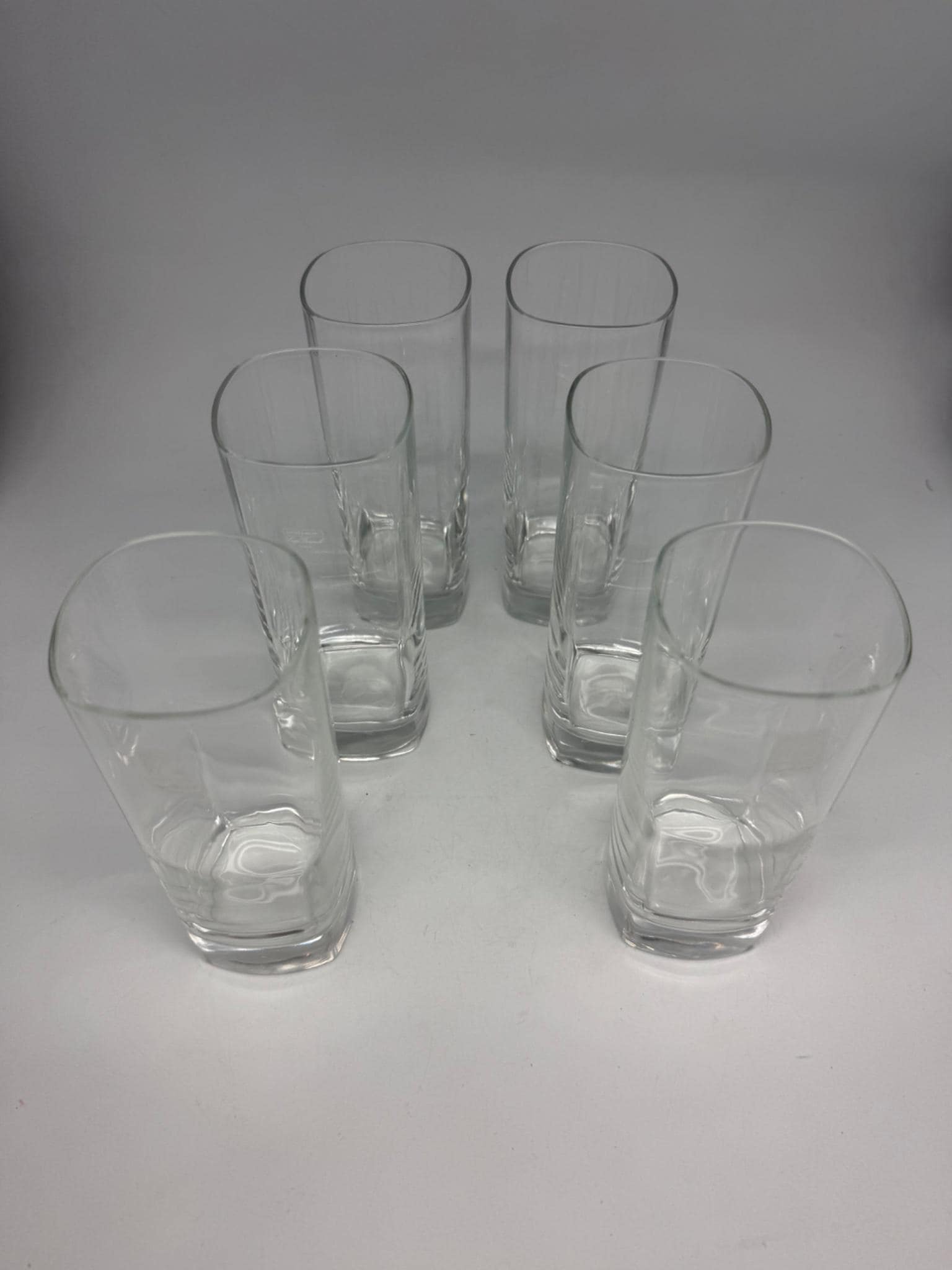 Italian Design Clear Glass Highball Tumblers Set — additional view 10