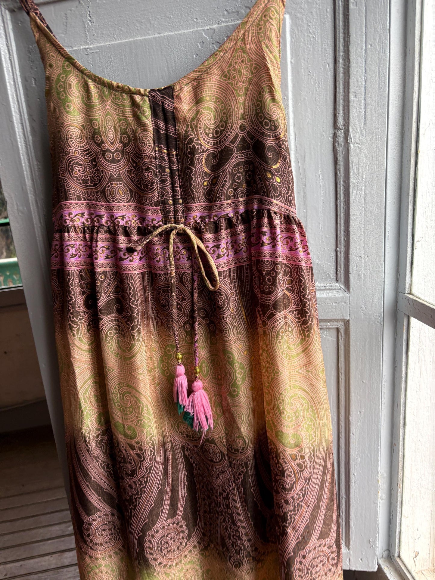 Silk Paisley Maxi Dress — additional view 8