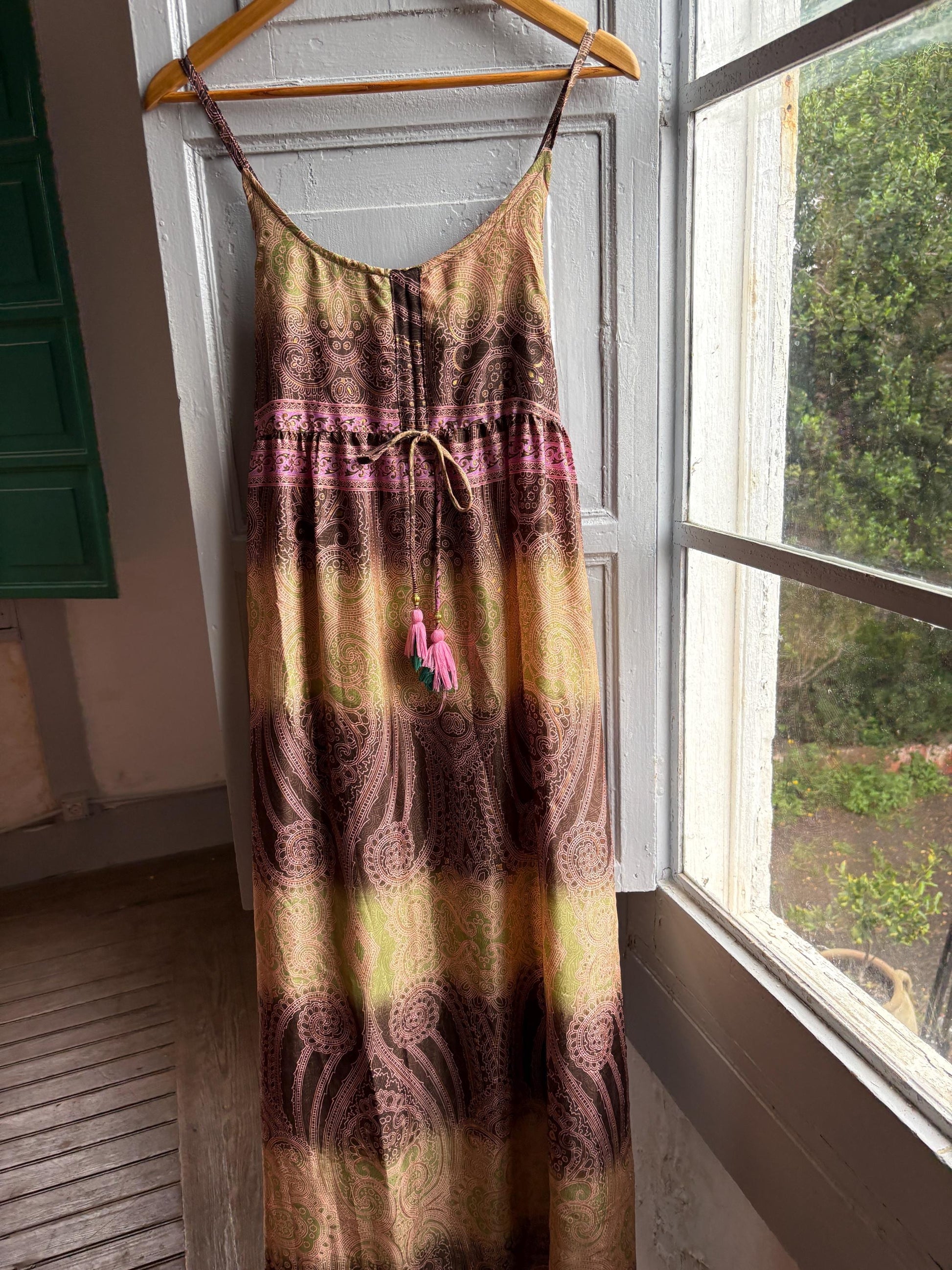 Silk Paisley Maxi Dress — additional view 10