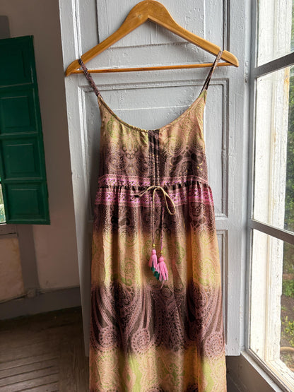 Silk Paisley Maxi Dress — additional view 5
