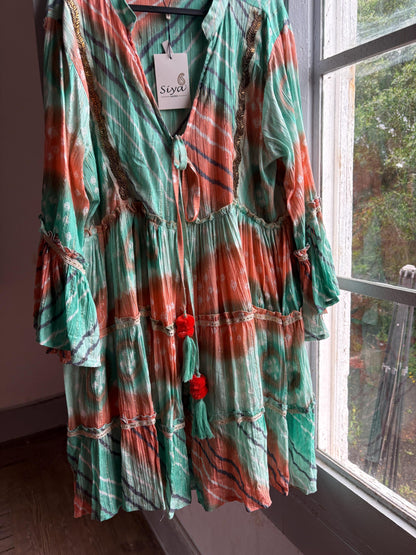 Bohemian Mallorca Summer Dress With Beaded Detail — additional view 9