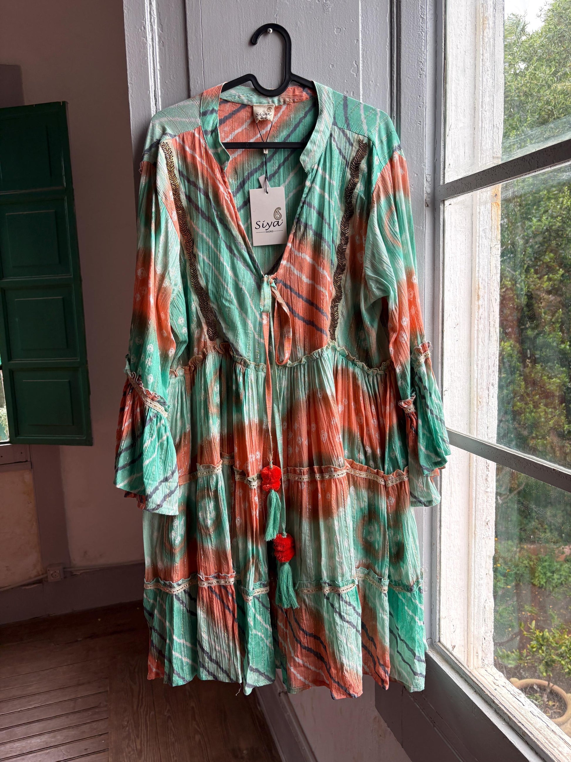 Bohemian Mallorca Summer Dress With Beaded Detail — additional view 15