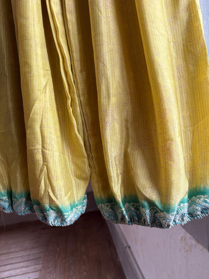 Vintage Silk Green Paisley Pants — additional view 13