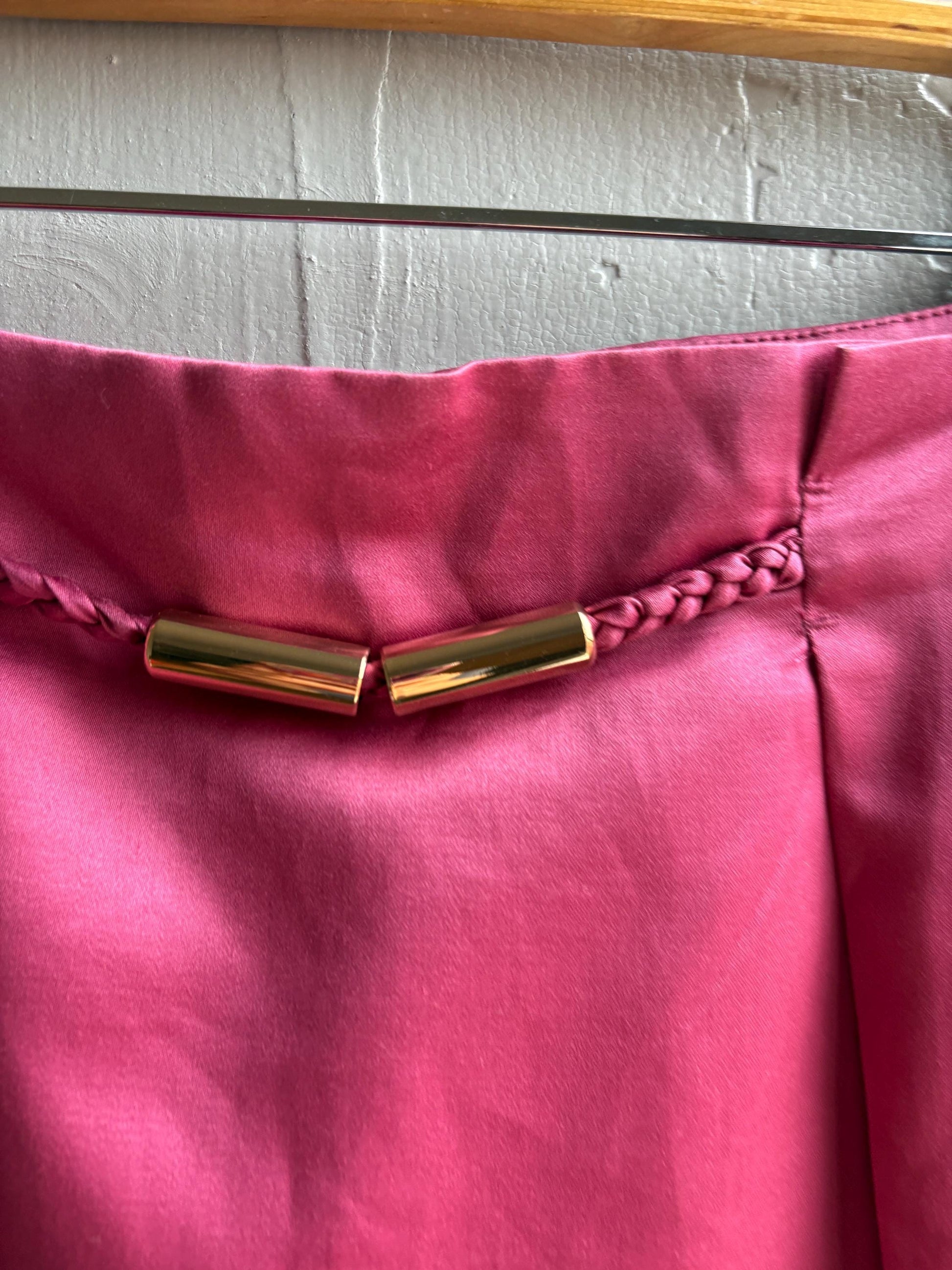 Vintage Purificación García Pink Midi Skirt — back view