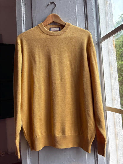 Vintage Yellow Wool Jumper for Men — additional view 7