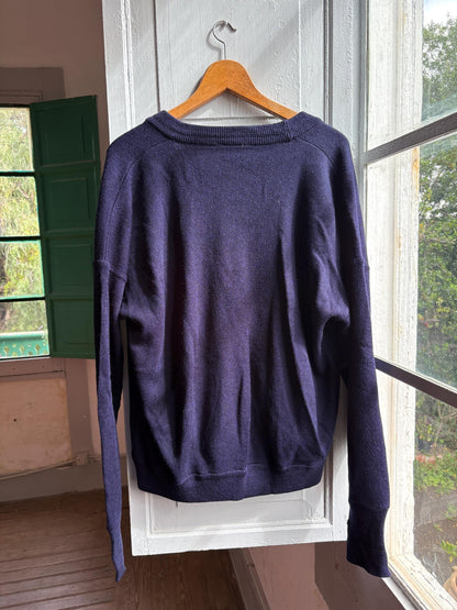 Navy Blue Vintage Lacoste Cardigan — additional view 7