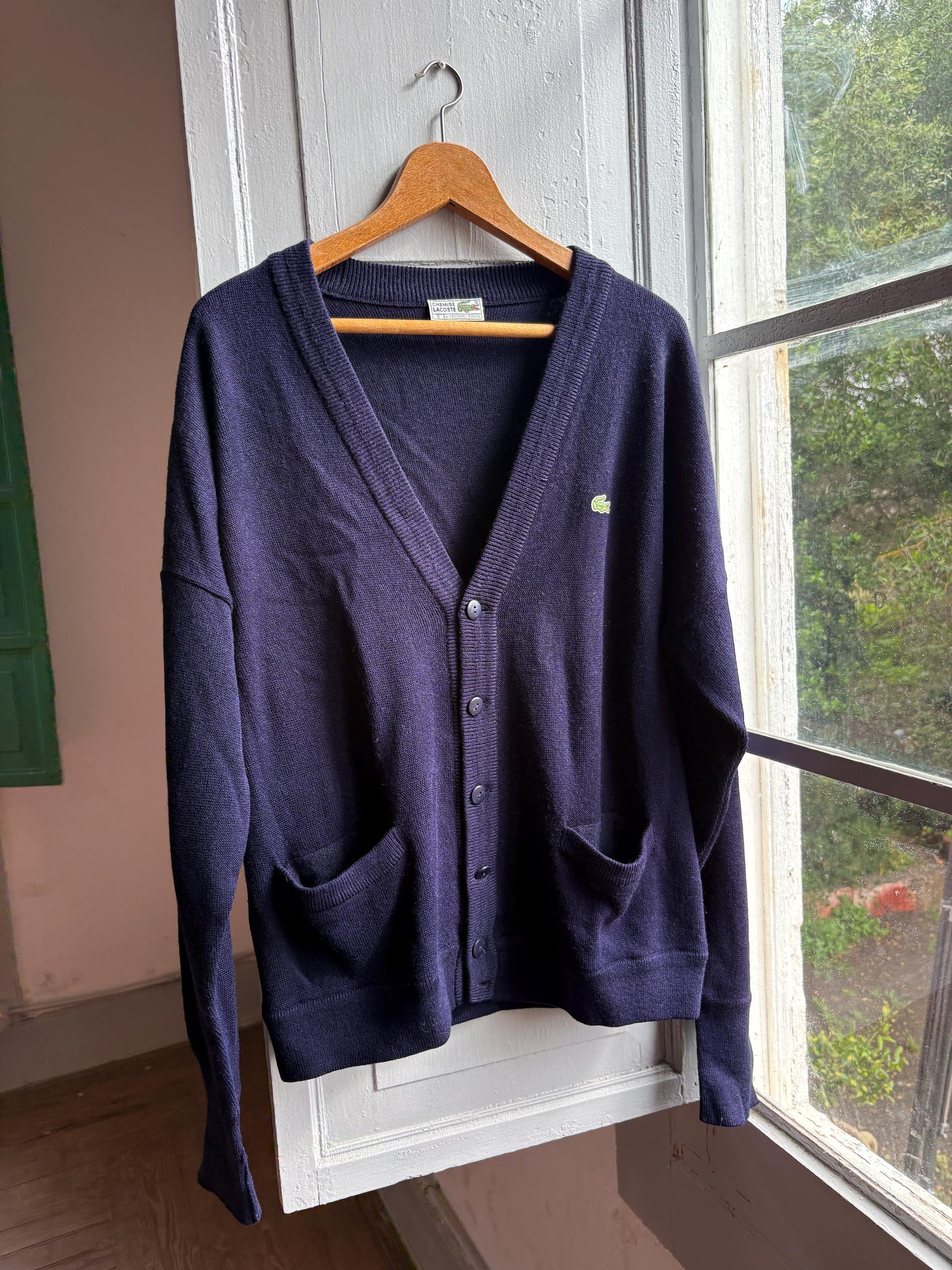 Navy Blue Vintage Lacoste Cardigan — additional view 11