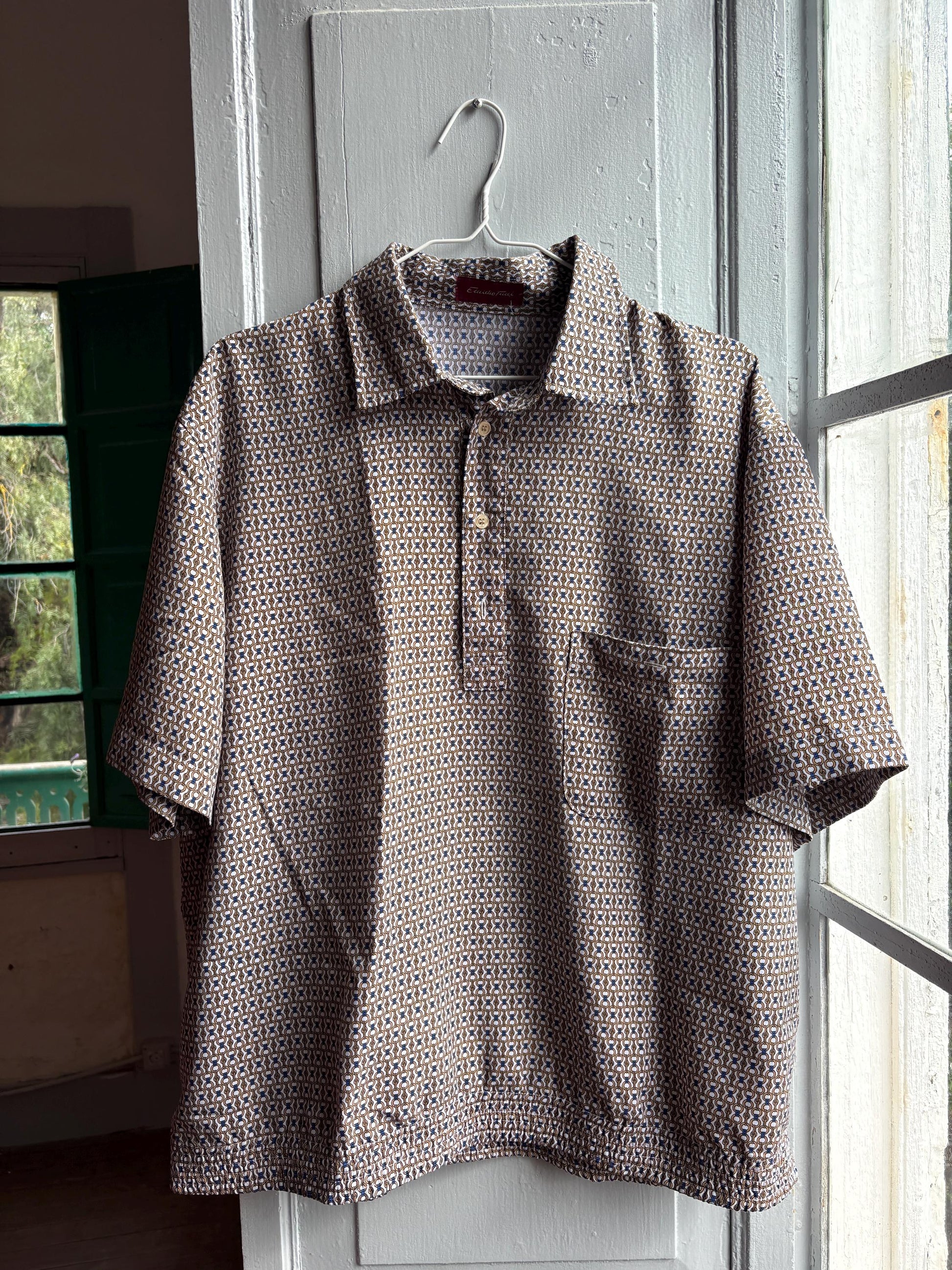 Vintage Emidio Tucci Patterned Polo Shirt — additional view 10