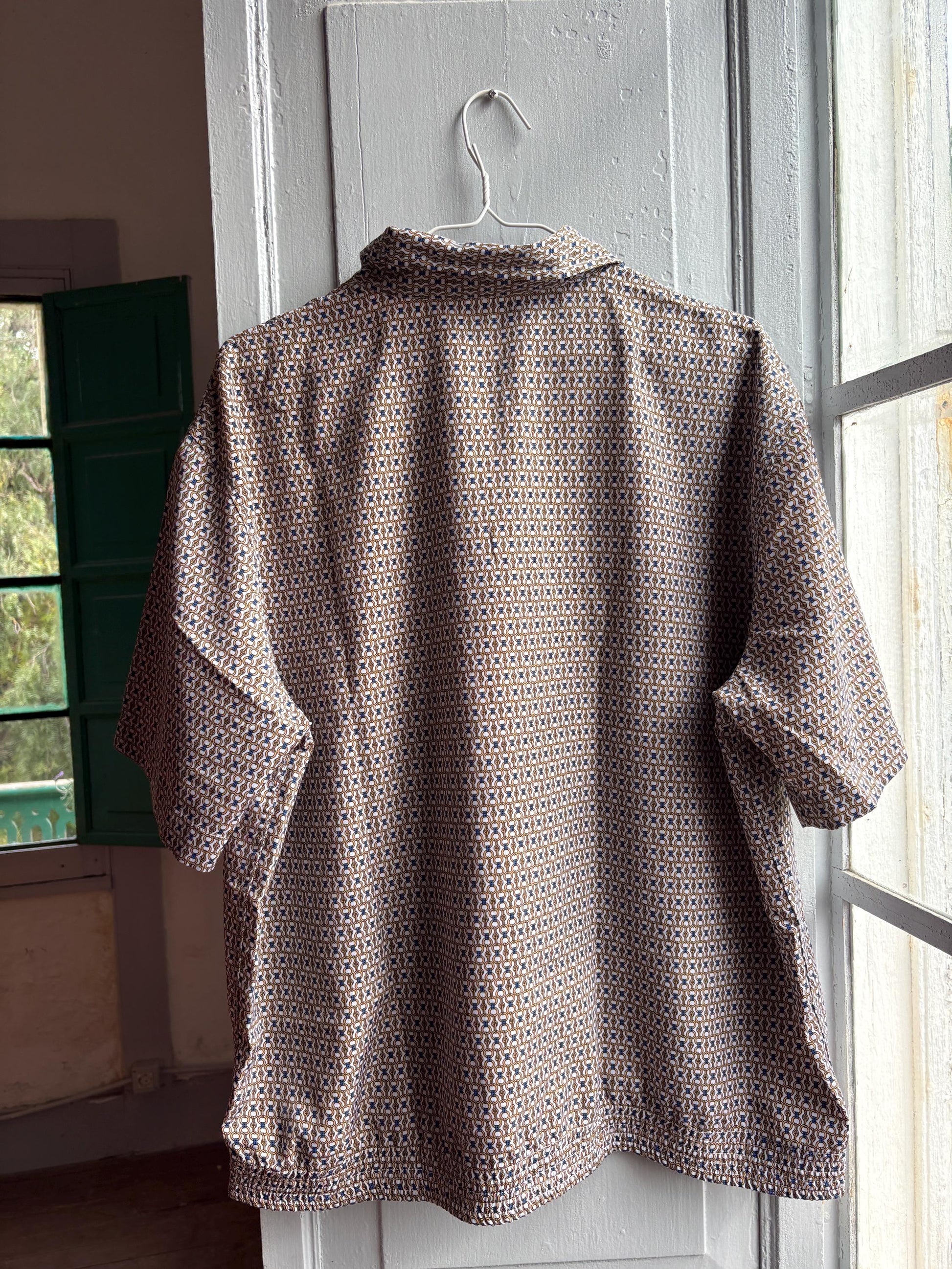 Vintage Emidio Tucci Patterned Polo Shirt — additional view 9