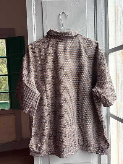 Vintage Emidio Tucci Patterned Polo Shirt — additional view 9