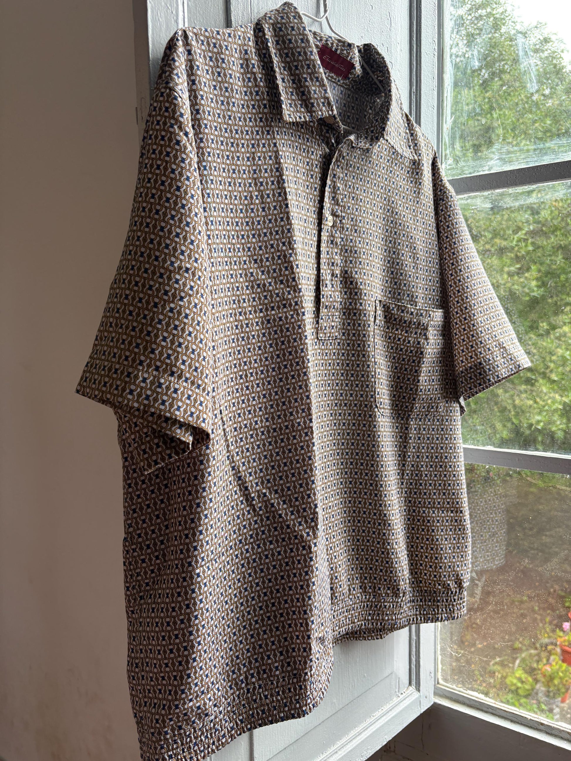 Vintage Emidio Tucci Patterned Polo Shirt — additional view 11