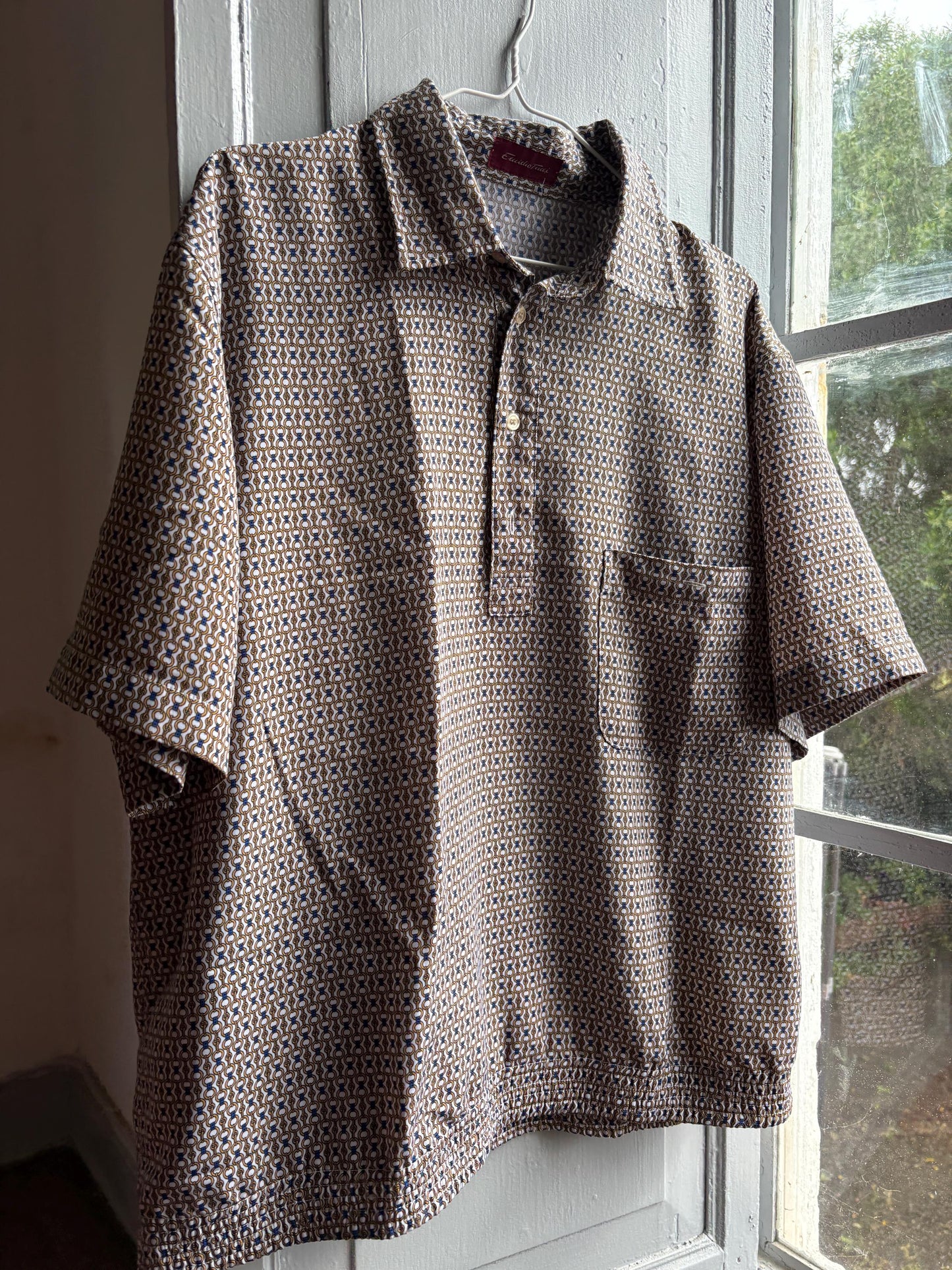 Vintage Emidio Tucci Patterned Polo Shirt — additional view 13