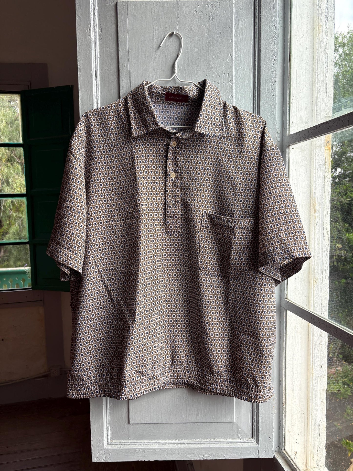 Vintage Emidio Tucci Patterned Polo Shirt — additional view 14