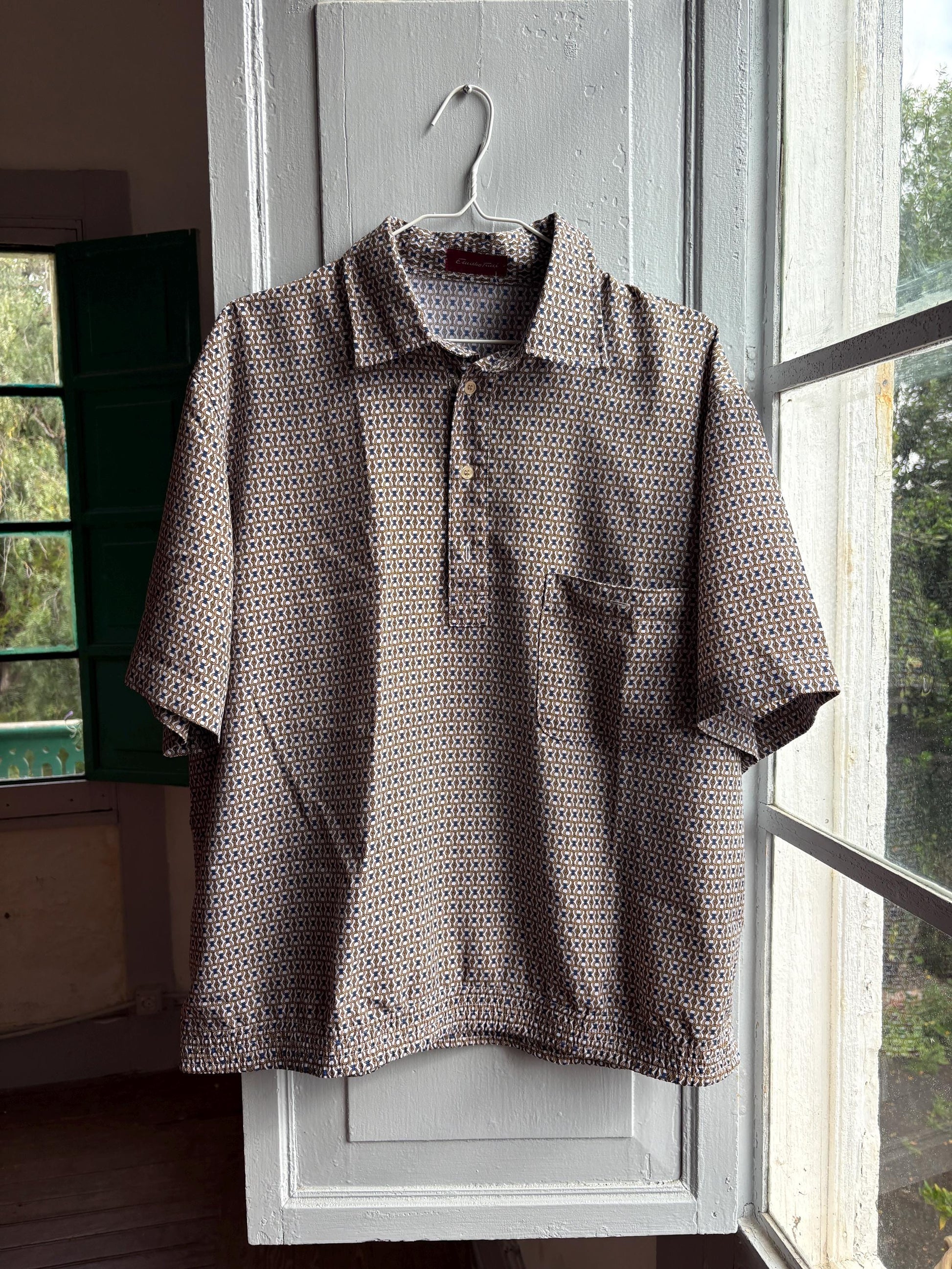 Vintage Emidio Tucci Patterned Polo Shirt — additional view 14